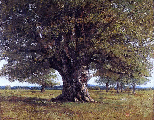  Gustave Courbet The Oak at Flagey (also known as The Oak of Vercingetoris) - Canvas Print