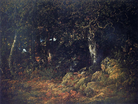  Theodore Rousseau The Oak in the Rocks - Canvas Print