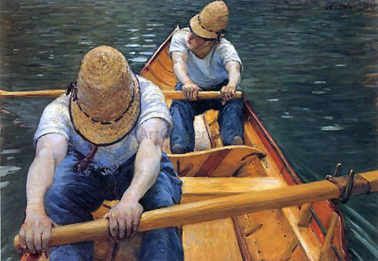  Gustave Caillebotte The Oarsmen - Canvas Print