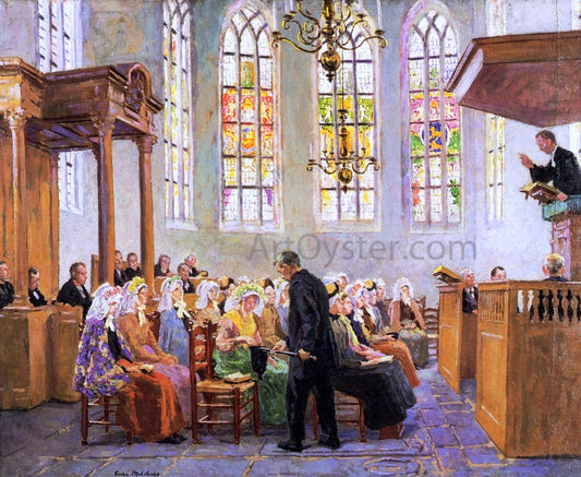  Gari Melchers The Offertory (also known as Interior of a Church) - Canvas Print
