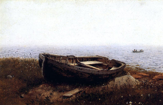  Frederic Edwin Church The Old Boat (also known as The Abandoned Skiff) - Canvas Print
