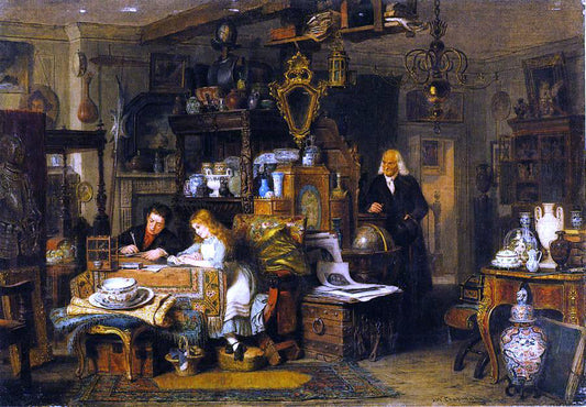  John Watkins Chapman The Old Curiosity Shop - Canvas Print