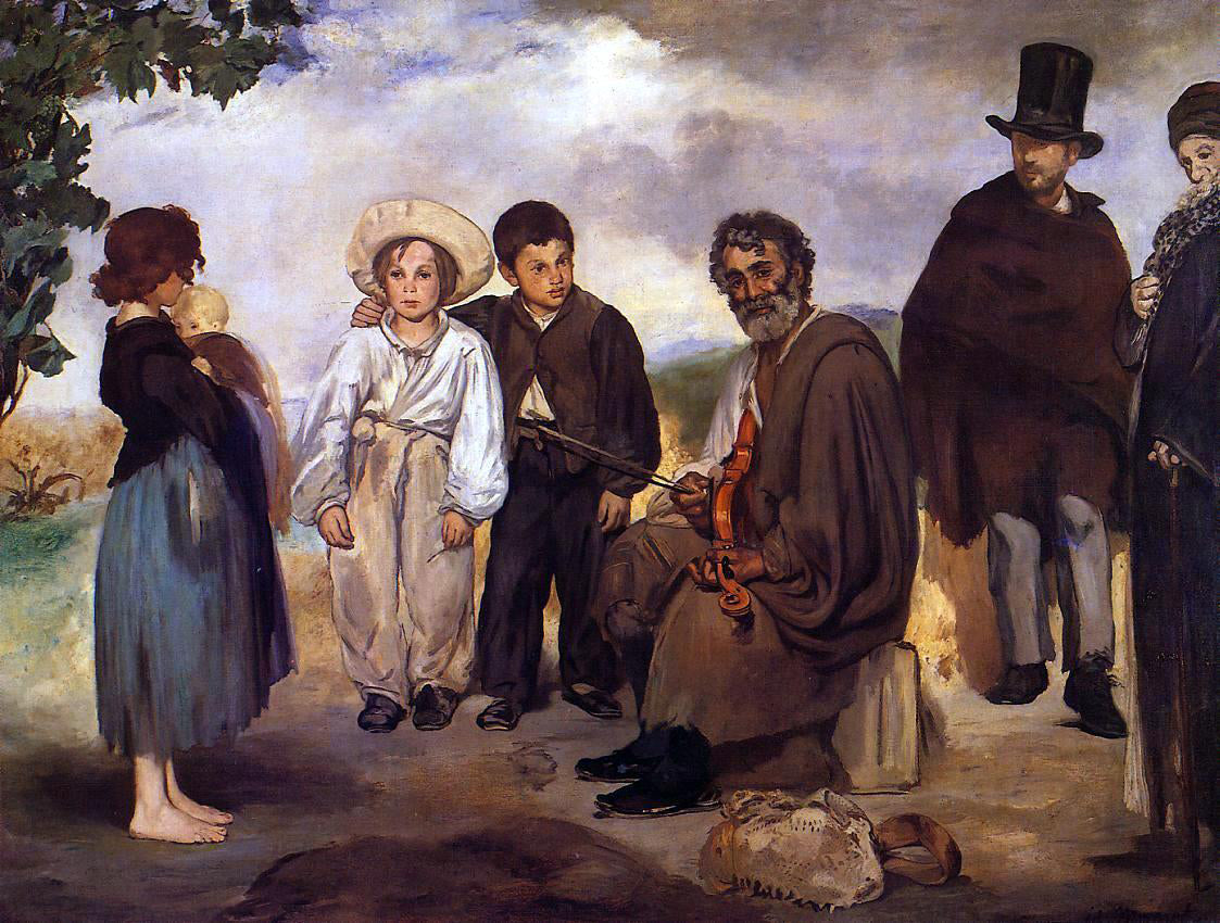  Edouard Manet The Old Musician - Canvas Print