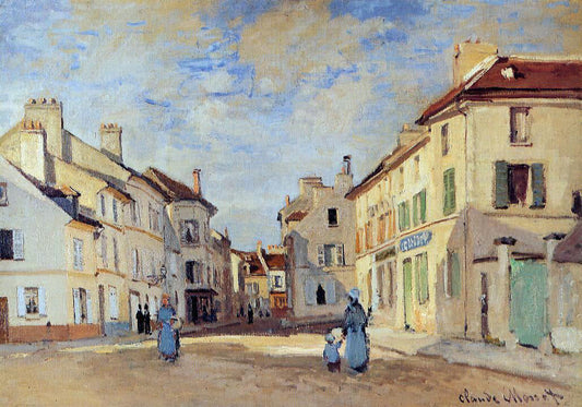  Claude Oscar Monet The Old Rue de la Chaussee, Argenteuil - Canvas Print