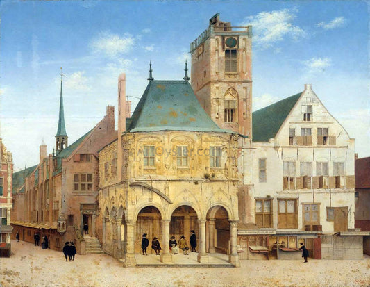  Pieter Jansz Saenredam The Old Town Hall in Amsterdam - Canvas Print