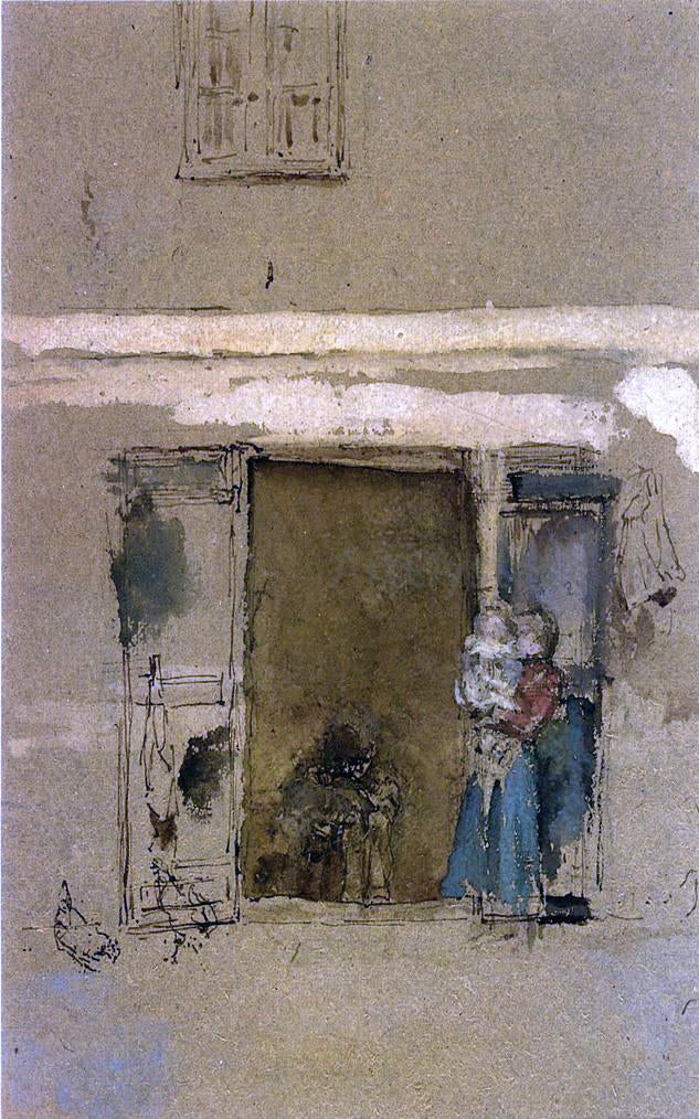  James McNeill Whistler The Open Door - Canvas Print