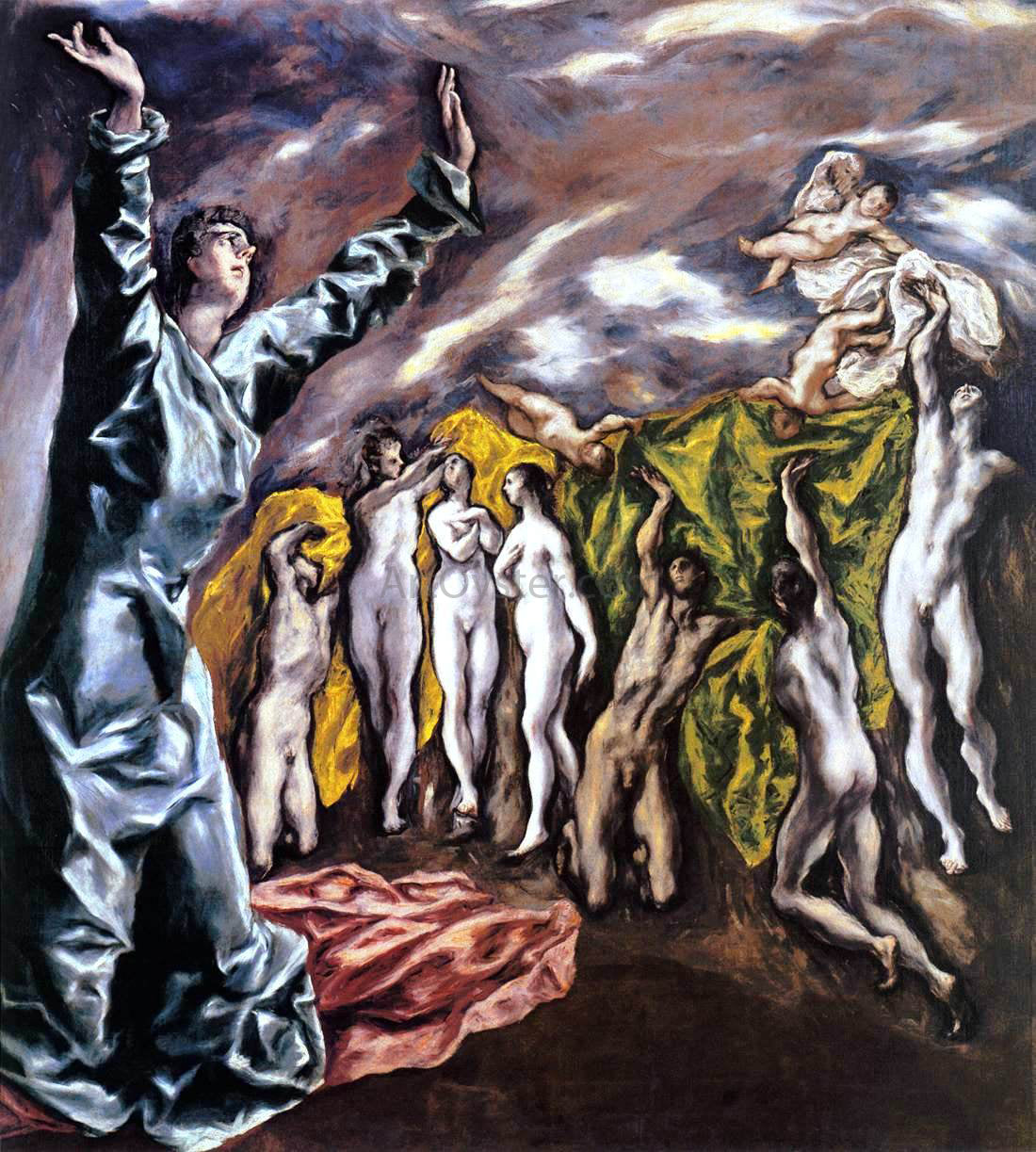  El Greco The Opening of the Fifth Seal (The Vision of St John) - Canvas Print