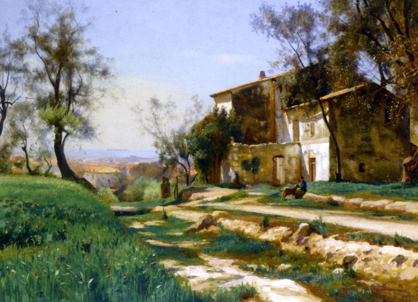  Iosif Evstafevich Krachkovsky The Outskirts of Nice - Canvas Print