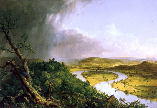  Thomas Cole The Oxbow (also known as The Connecticut River near Northampton) - Canvas Print