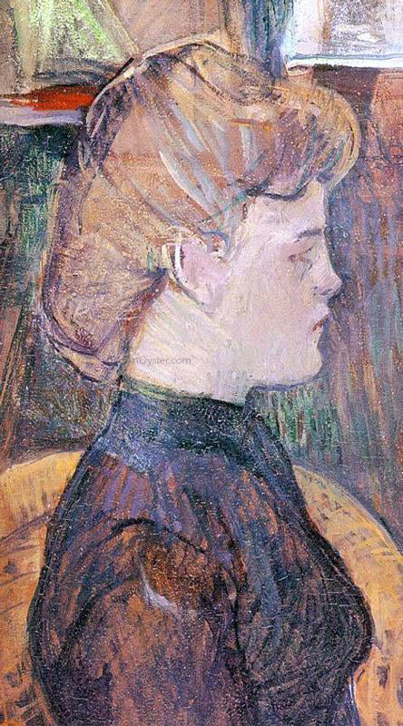 Henri De Toulouse-Lautrec The Painter's Model Helene Vary in the Studio - Canvas Print