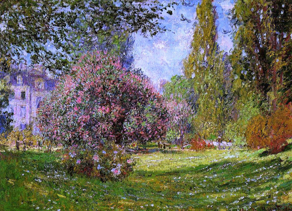  Claude Oscar Monet The Parc Monceau, Paris - Canvas Print