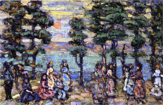  Maurice Prendergast The Park at Sunset - Canvas Print