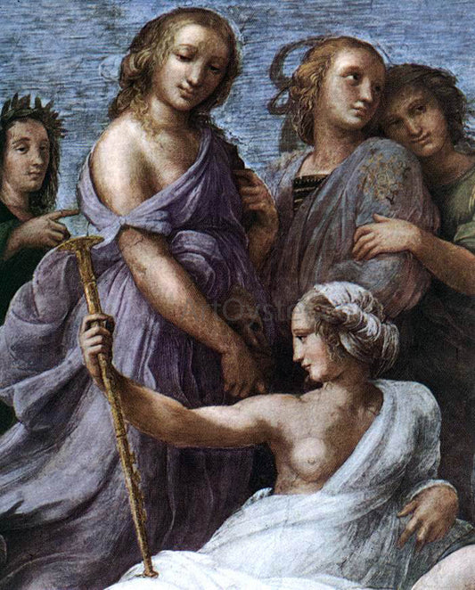  Raphael The Parnassus (detail 2) (Stanza della Segnatura) - Canvas Print
