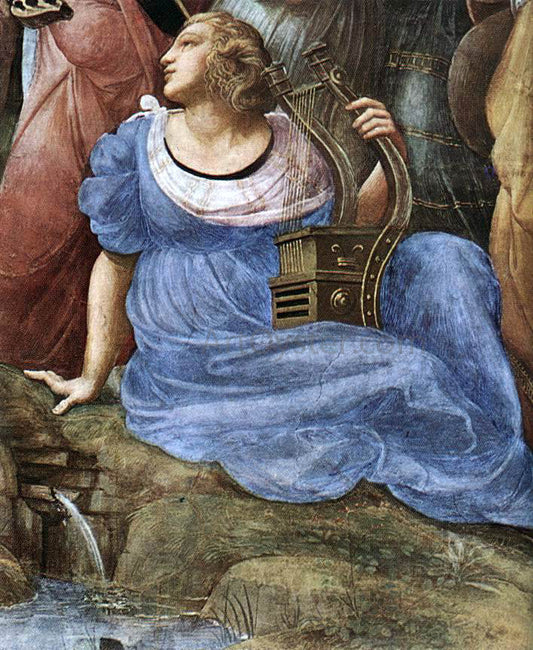  Raphael The Parnassus (detail 4) (Stanza della Segnatura) - Canvas Print