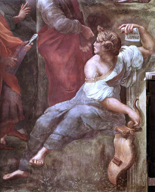  Raphael The Parnassus (detail 5) (Stanza della Segnatura) - Canvas Print
