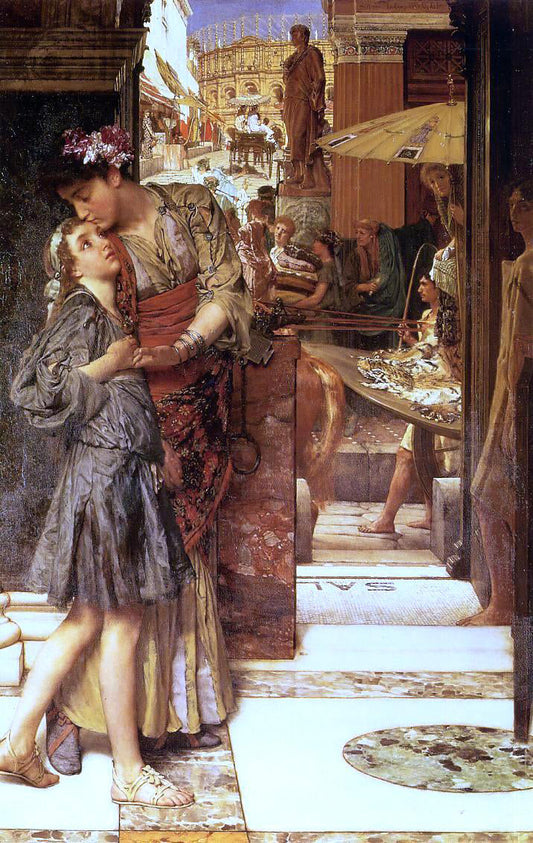  Sir Lawrence Alma-Tadema The Parting Kiss - Canvas Print