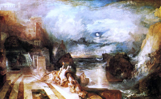  Joseph William Turner The Parting of Hero and Leander - from the Greek of Musaeus - Canvas Print