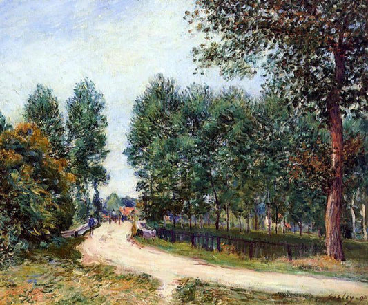  Alfred Sisley The Path from Saint-Mammes, Morning - Canvas Print