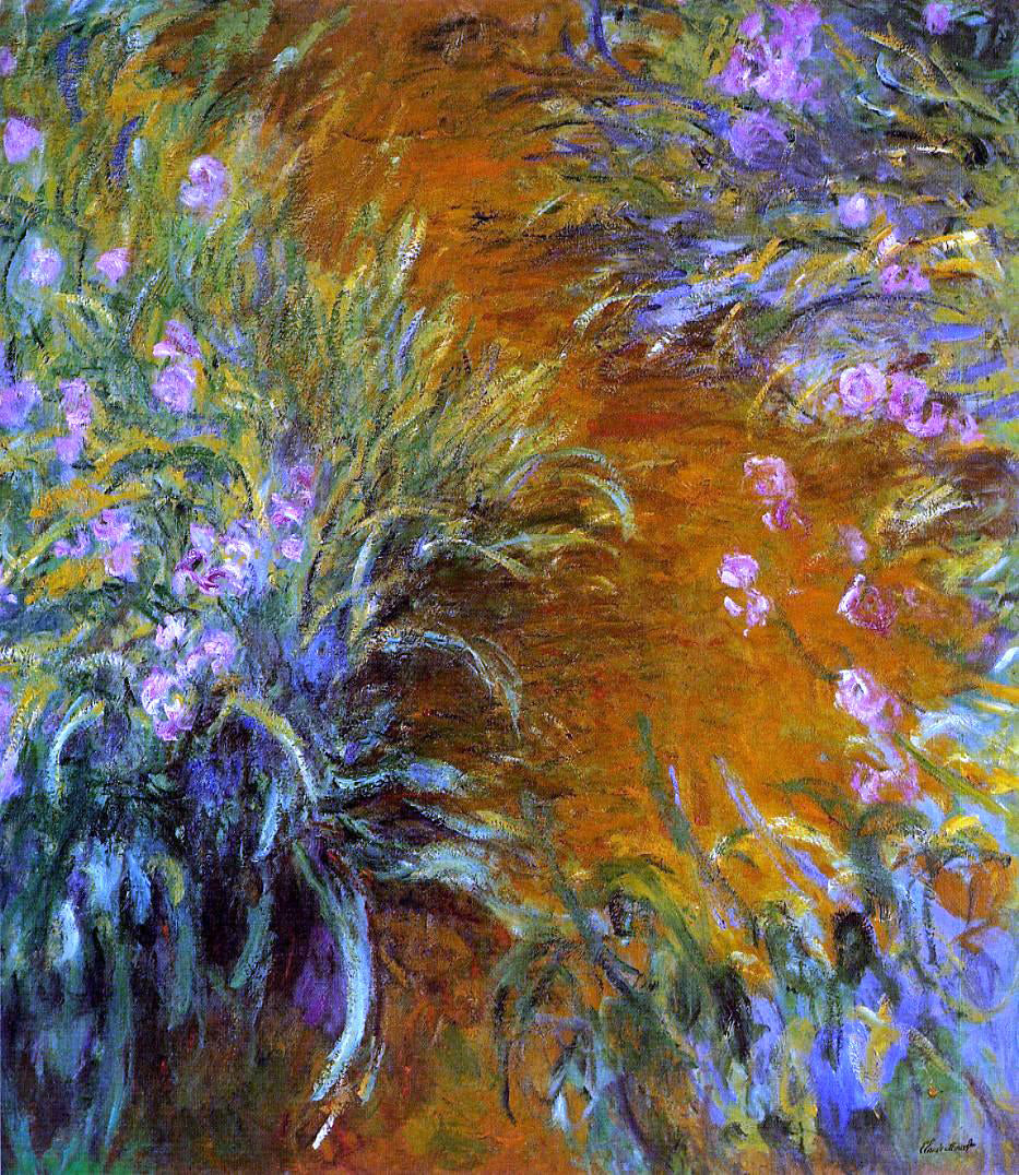  Claude Oscar Monet The Path through the Irises - Canvas Print