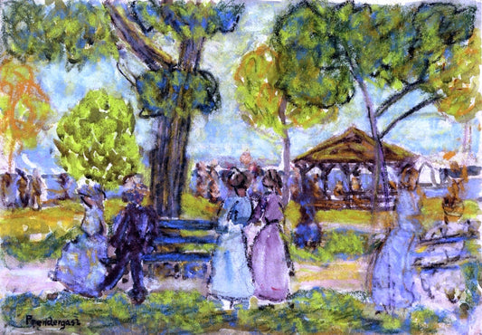  Maurice Prendergast The Pavilion - Canvas Print