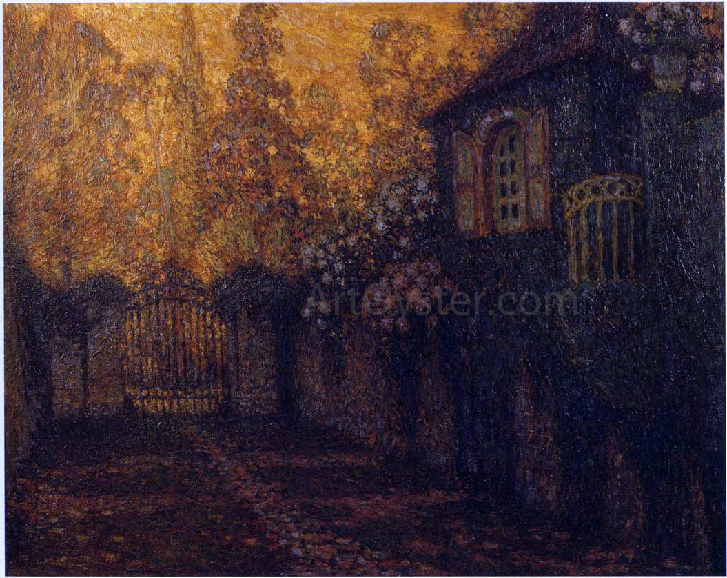  Henri Le Sidaner The Pavillion and the Alley - Canvas Print