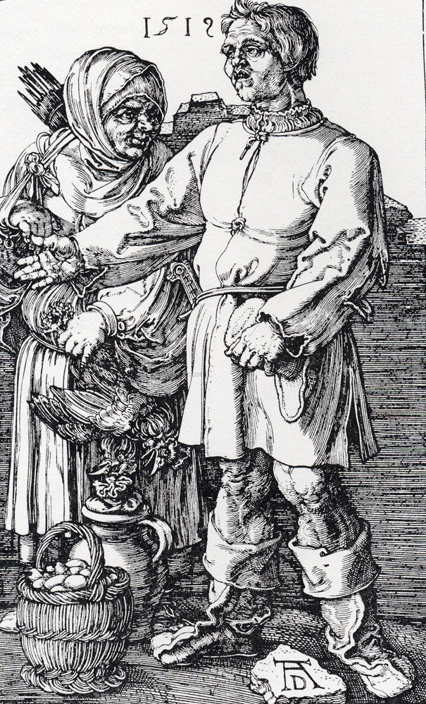  Albrecht Durer The Peasant And His Wife At Market - Canvas Print