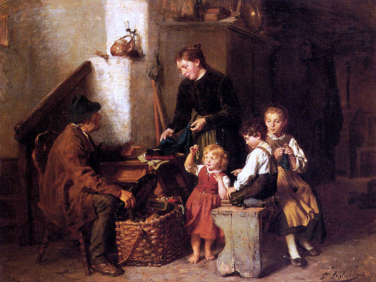  Felix Schlesinger The Peddler's Wares - Canvas Print