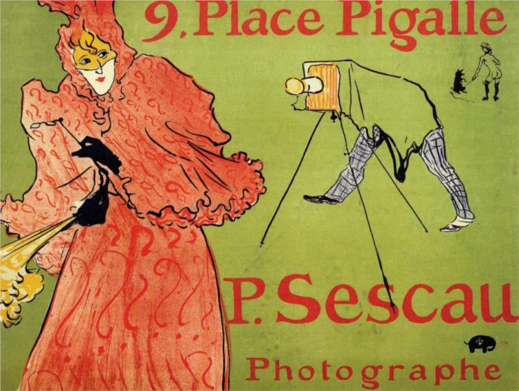  Henri De Toulouse-Lautrec The Photagrapher Sescau - Canvas Print
