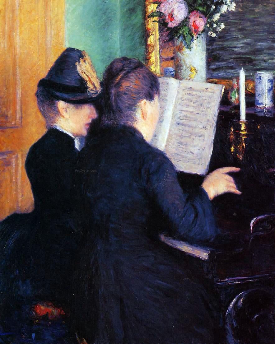  Gustave Caillebotte The Piano Lesson - Canvas Print