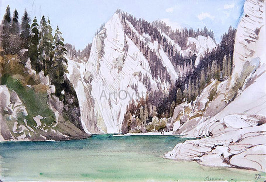  Thomas Ender The Pieniny Mountains with the Dunajec River - Canvas Print