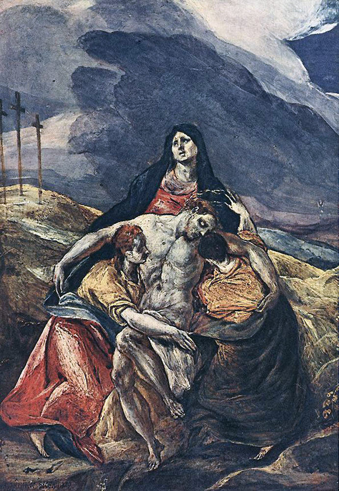  El Greco The Pieta (The Lamentation of Christ) - Canvas Print