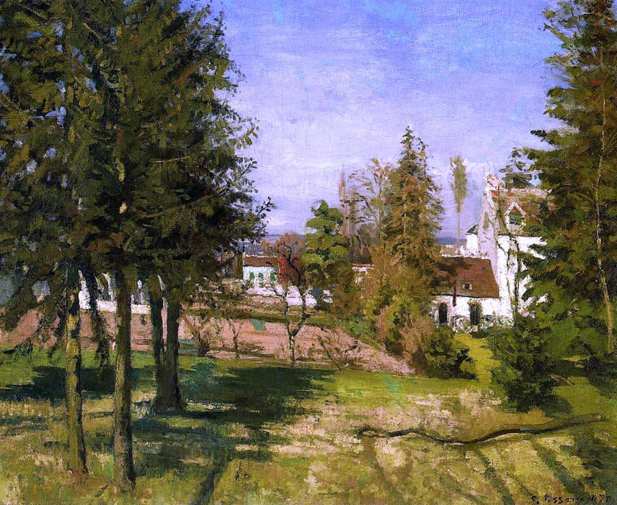  Camille Pissarro The Pine Trees of Louveciennes (also known as The Fir Trees of Louveciennes) - Canvas Print