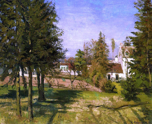  Camille Pissarro The Pine Trees of Louveciennes (also known as The Fir Trees of Louveciennes) - Canvas Print