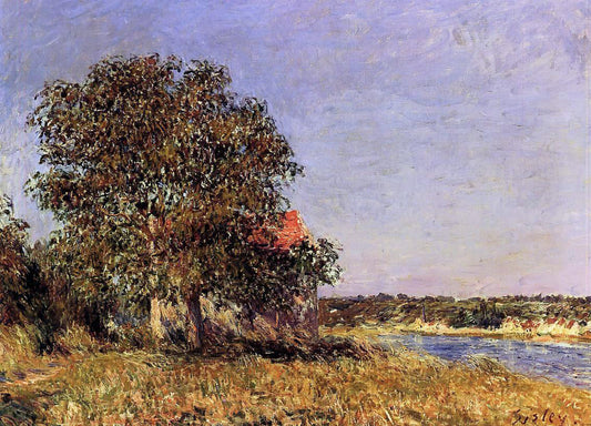  Alfred Sisley The Plain of Thomery and the Village of Champagne - Canvas Print