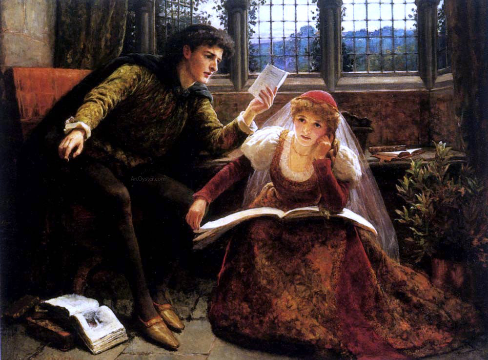  Mary Evelina Kindon The Poem - Canvas Print
