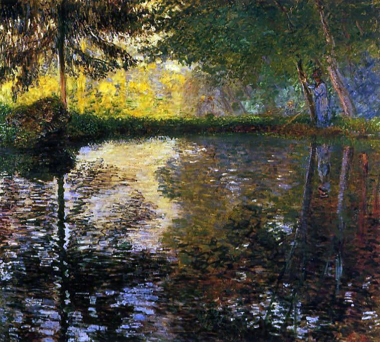  Claude Oscar Monet The Pond at Montgeron - Canvas Print