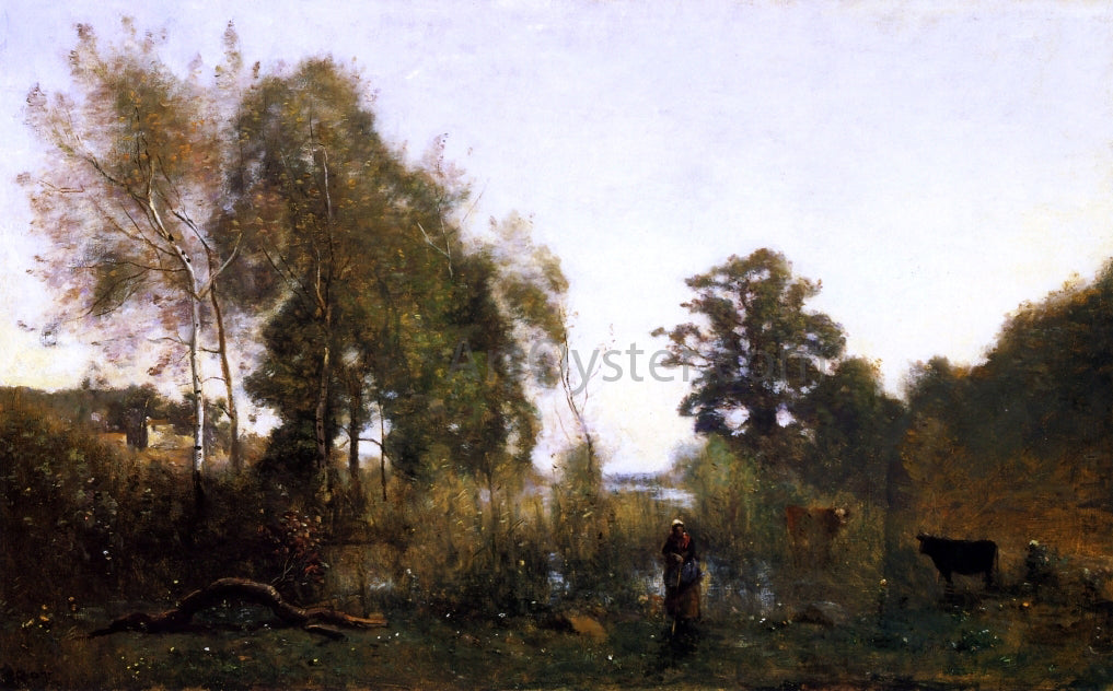  Jean-Baptiste-Camille Corot The Ponds of Ville d'Avray - Canvas Print