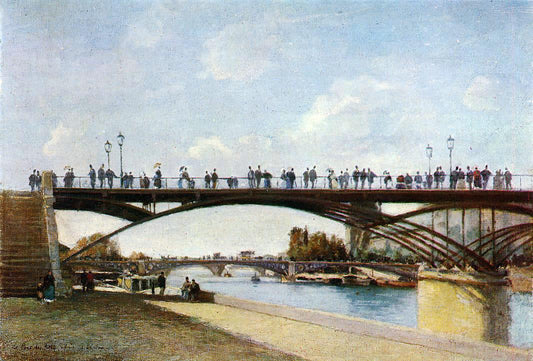  Stanislas Lepine The Pont des Arts, Paris - Canvas Print