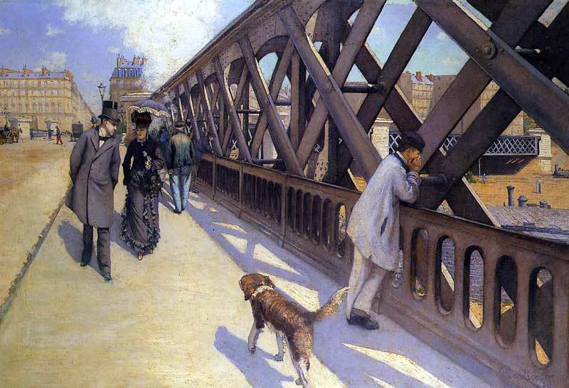  Gustave Caillebotte The Pont du Europe - Canvas Print