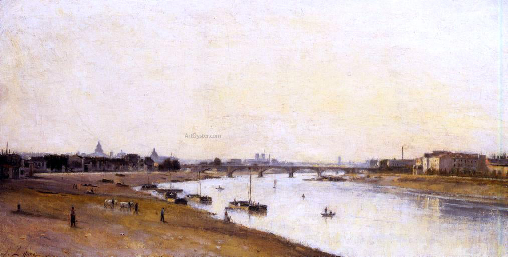  Stanislas Lepine The Pont National as Seen from Quai d'Ivry, Paris - Canvas Print
