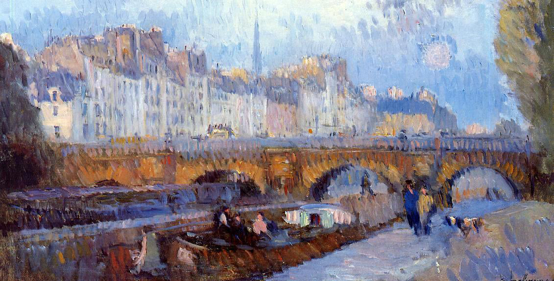  Albert Lebourg The Pont Neuf and the Monnaie Lock - Canvas Print