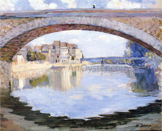  Henri Lebasque The Pont of the Marne at Lagny - Canvas Print