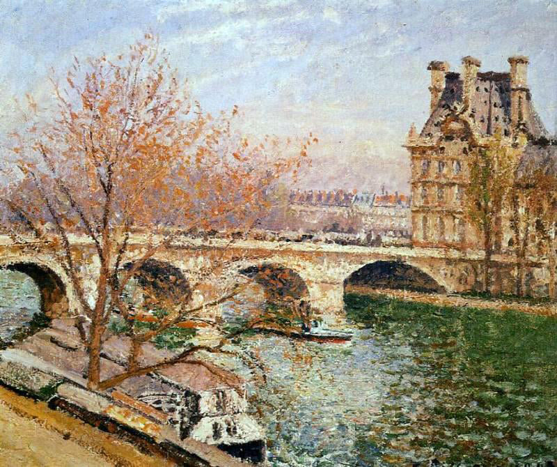  Camille Pissarro The Pont Royal and the Pavillion de Flore - Canvas Print