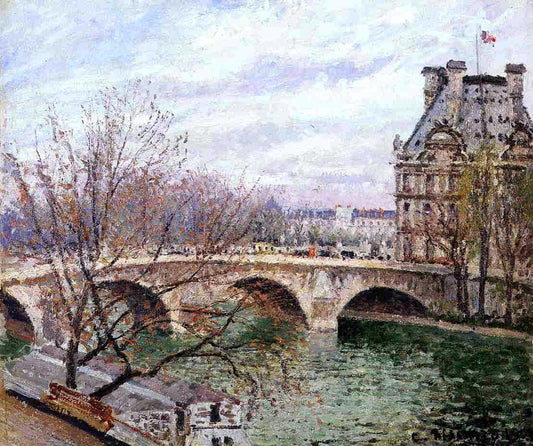 Camille Pissarro The Pont Royal and the Pavillon de Flore - Canvas Print