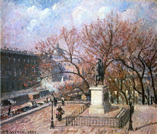  Camille Pissarro The Pont-Neuf and the Statue of Henri IV - Canvas Print