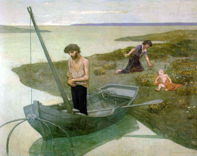  Pierre Puvis De Chavannes The Poor Fisherman - Canvas Print