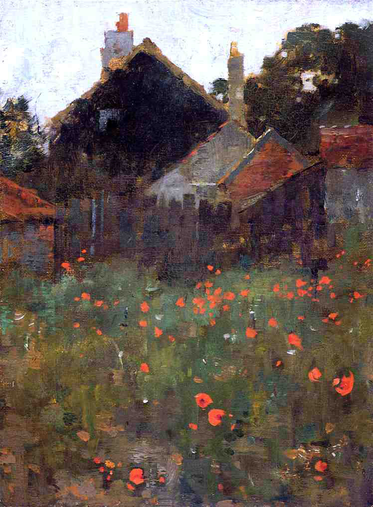  Willard Leroy Metcalf The Poppy Field - Canvas Print