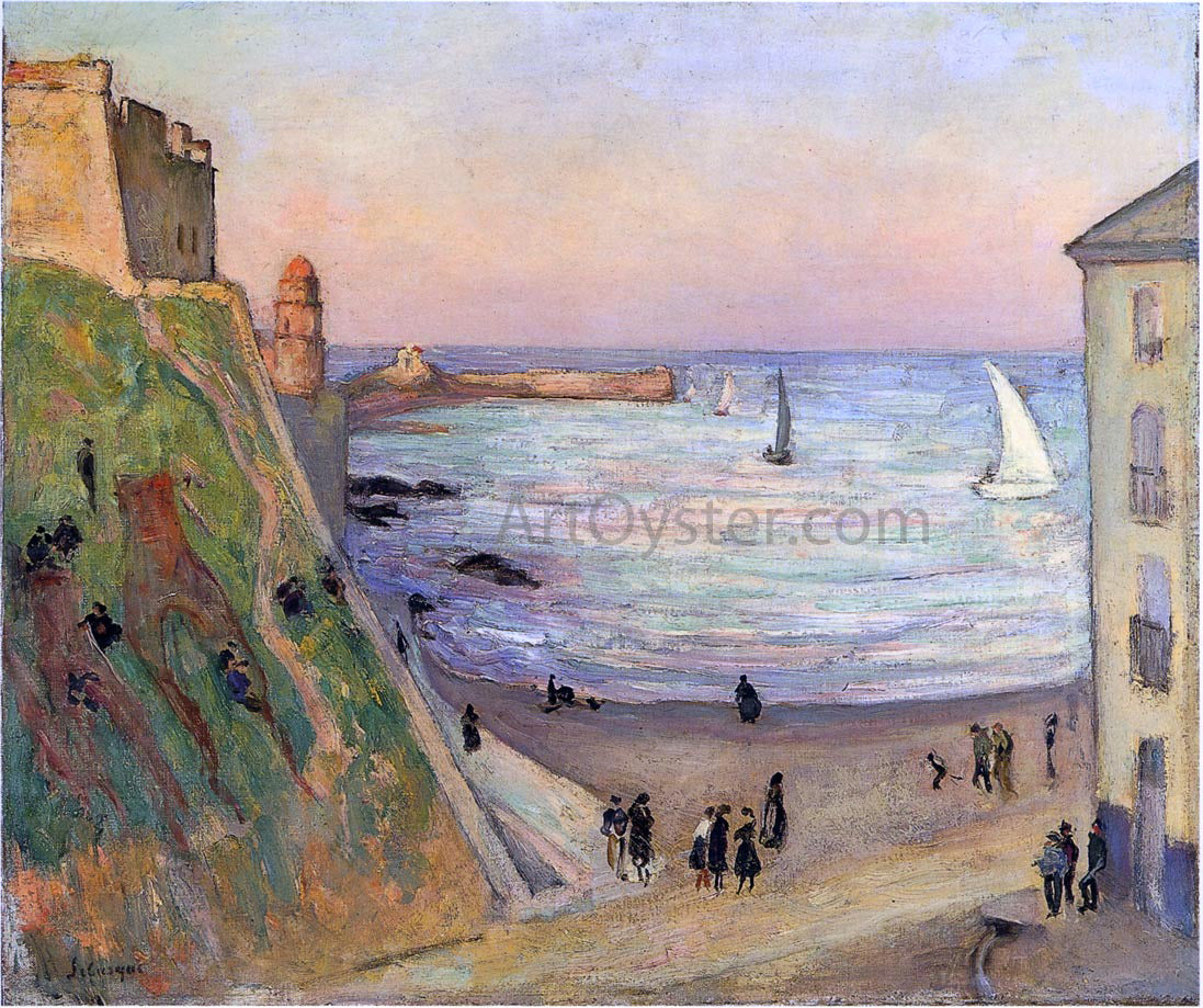  Henri Lebasque The port at Collioure - Canvas Print