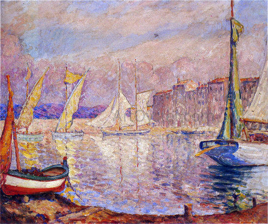  Henri Lebasque The Port at St Tropez - Canvas Print