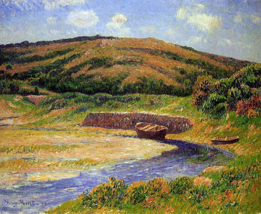  Henri Moret The Port of Guilly, Finistere - Canvas Print